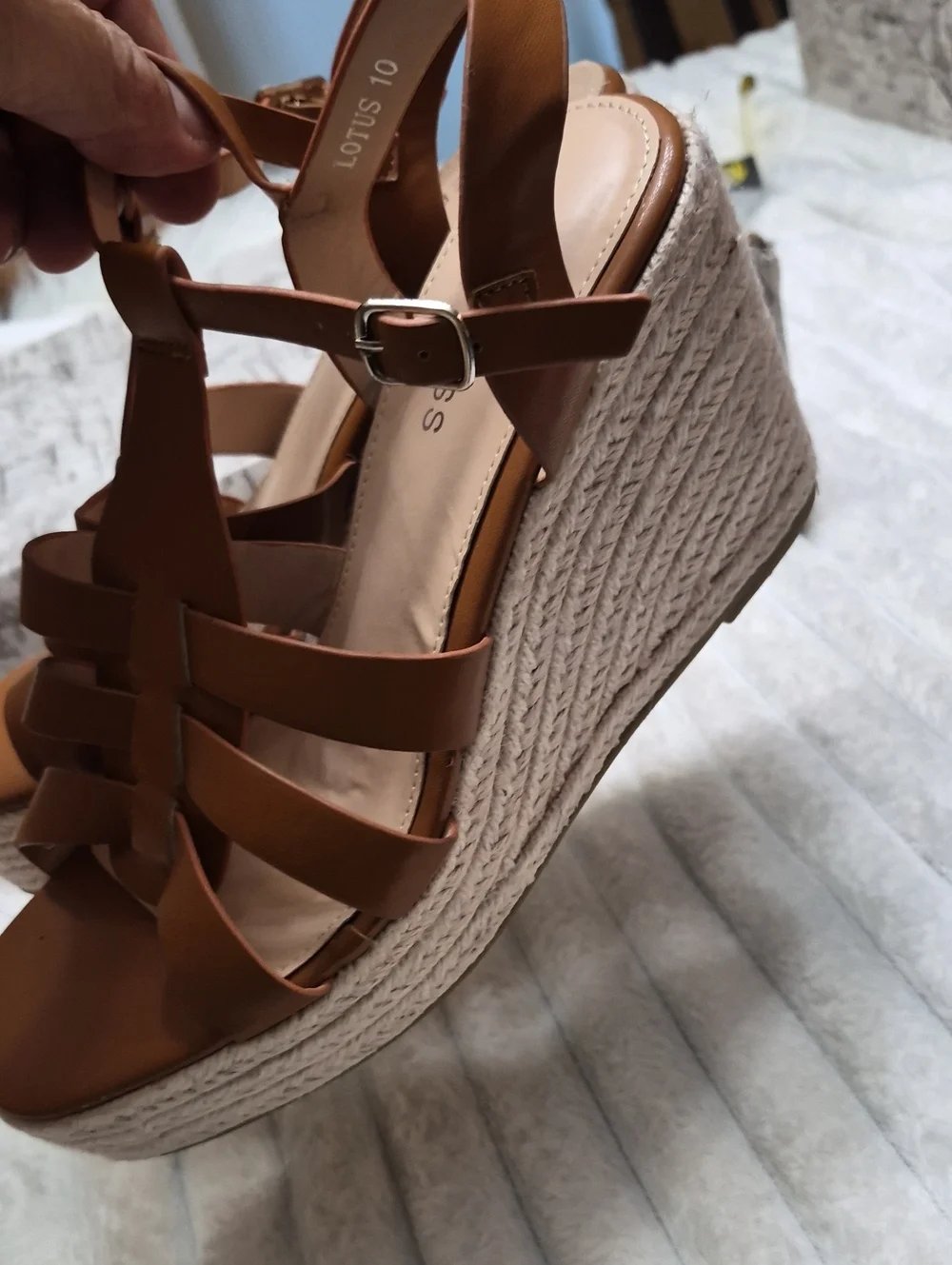 Berness Lotus Wedge Espadrille Sandals Women's Sz 10 New $150
